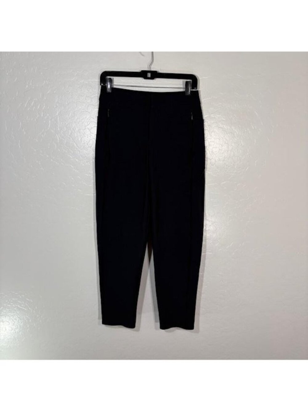 Athleta Stellar Skinny Trouser Pants Womens 4 Black Nylon Stretch Ankle
